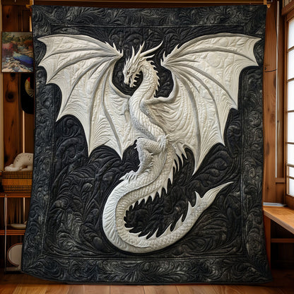 Mystic White Dragon WY2001092CL Quilt
