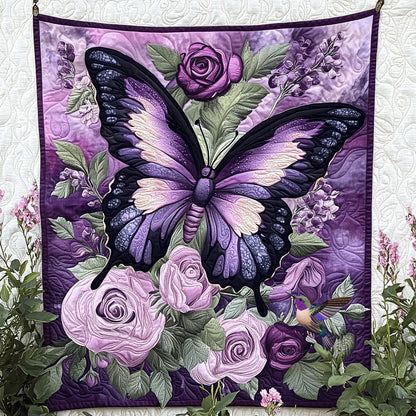 Purple Butterfly WX2410031CL Quilt