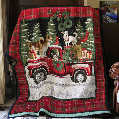 Chihuahua’s Red Truck Adventure WN1109030CL Quilt