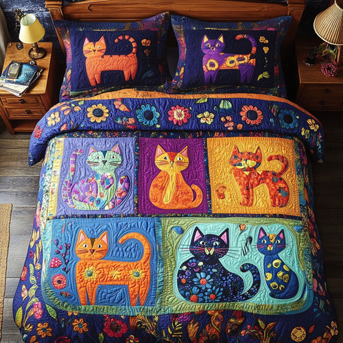 Abstract Flower Cat WY2901002CL Duvet Cover Set