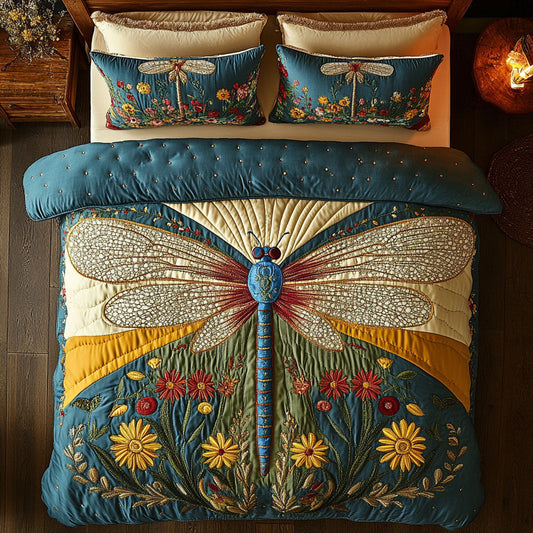 Golden Dragonfly Garden CW2709031CL Duvet Cover Set