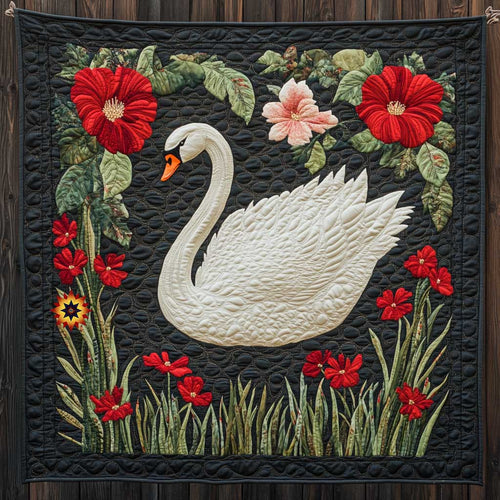 Floral Swan WP1411021CL Quilt