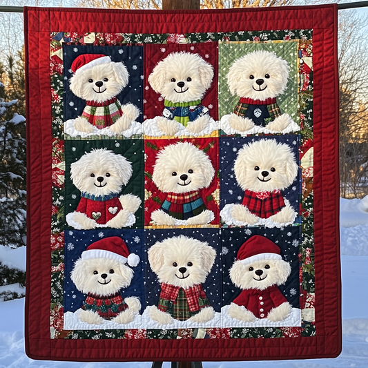 Smiling Bichon XR3009002CL Quilt