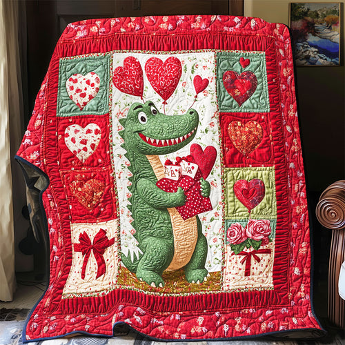 Valentine Crocodile WY2001103CL Quilt