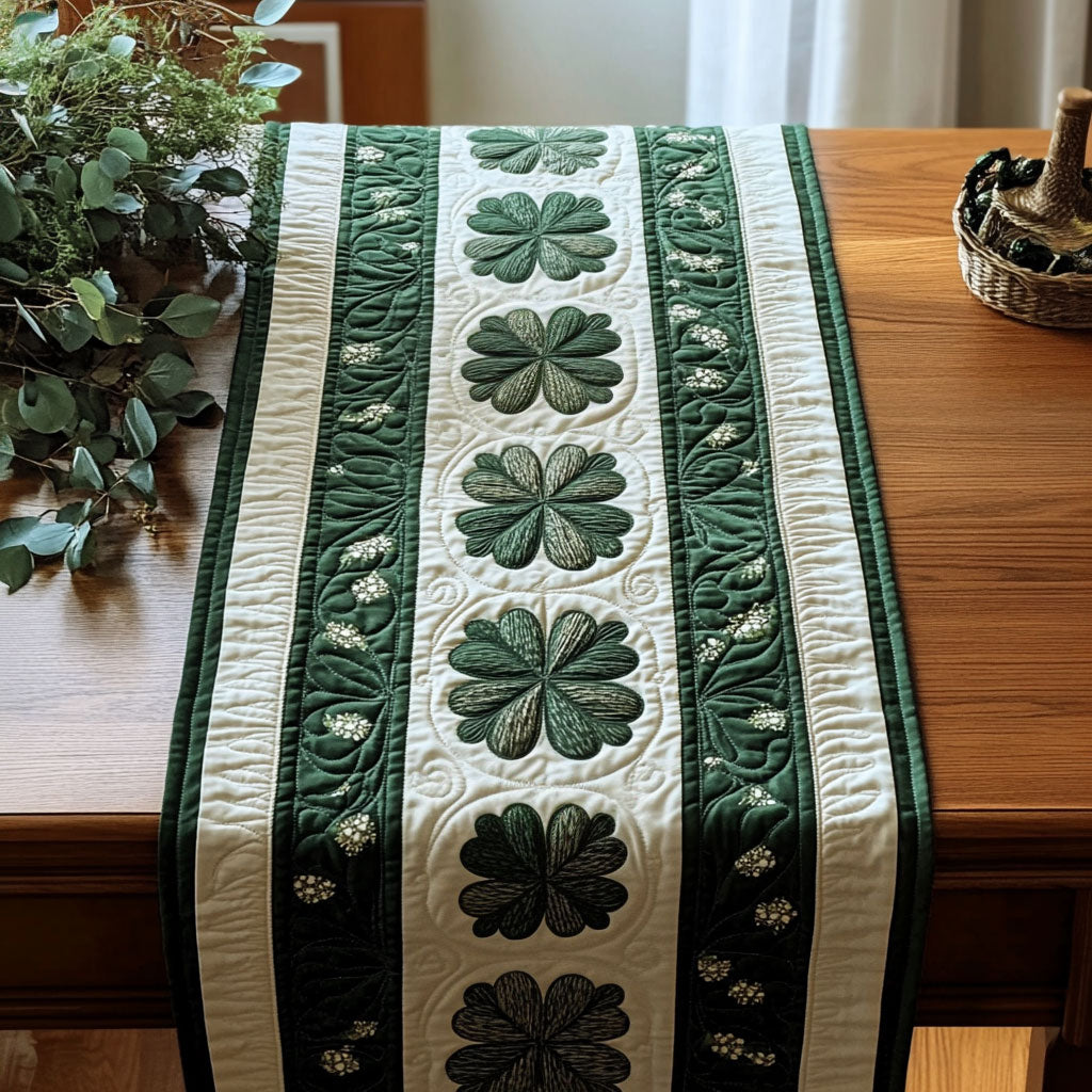 Shamrock Charming CP2404011CL Quilted Table Runner