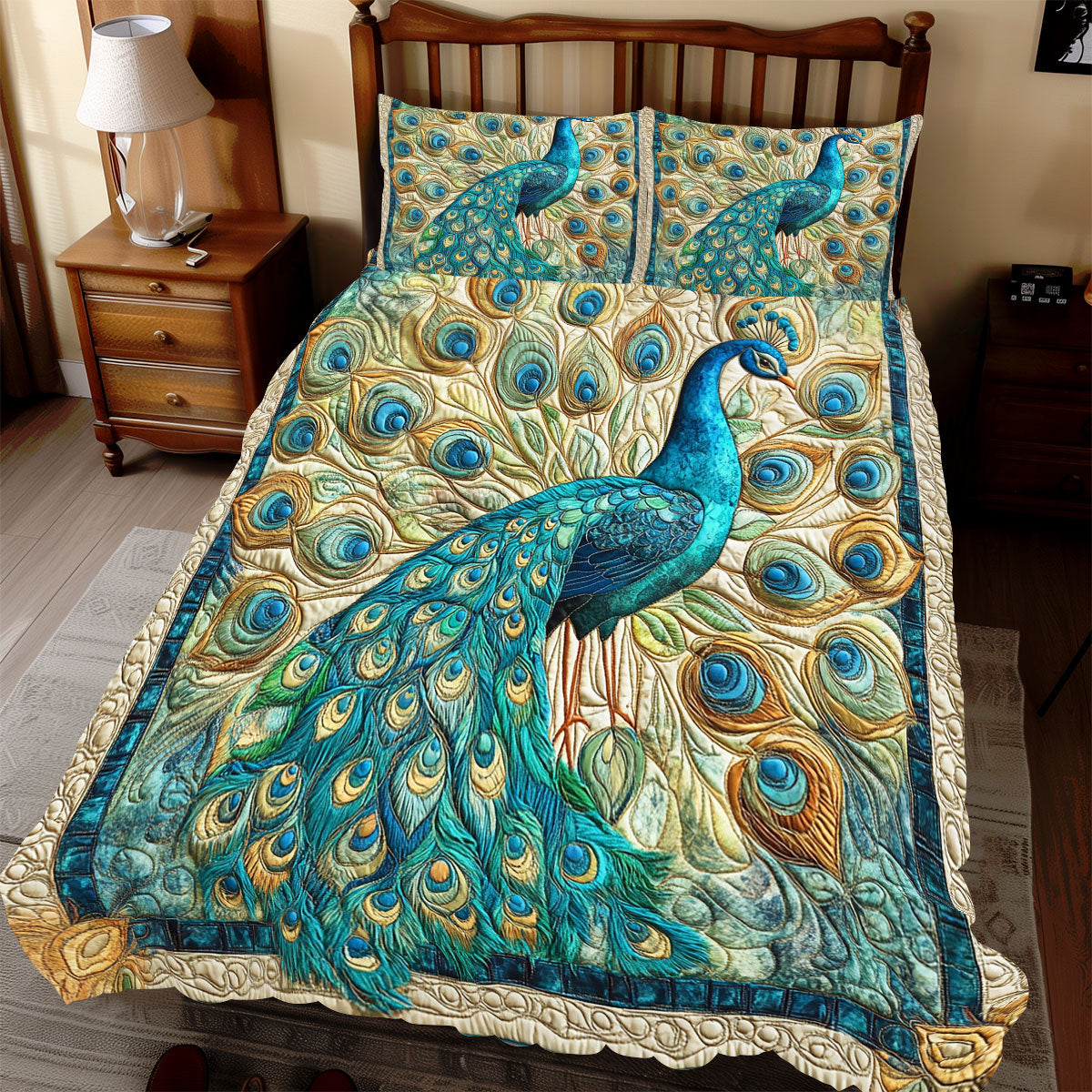 Royal Peacock WX2312091CL Duvet Cover Set