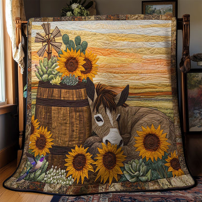 Sunflower Donkey WN2111060CL Quilt