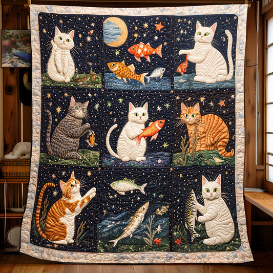 Starry Catfish XB2702013CL Quilt