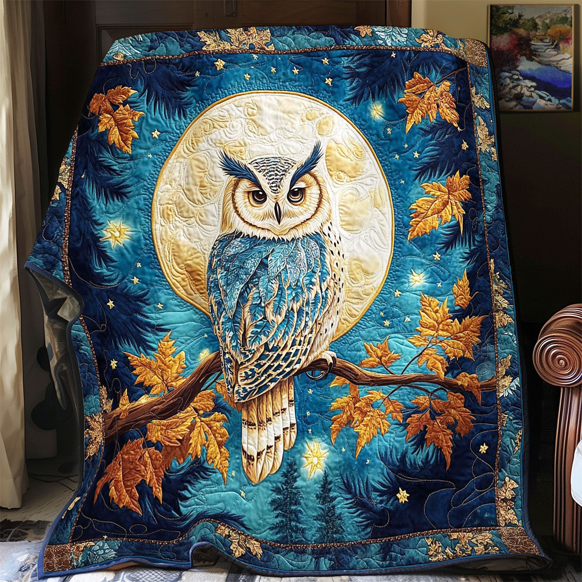 Owl In Mystic Night  WY0202045CL Quilt