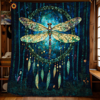 Mystic Dragonfly Dreamcatcher WY0312030CL Quilt