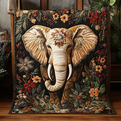 Flower Elephant WJ0911012CL Quilt