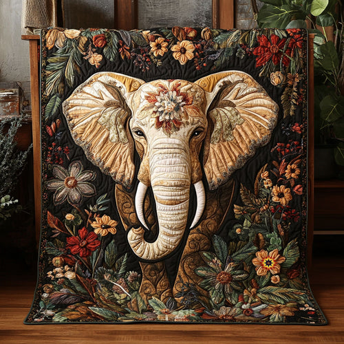 Flower Elephant WJ0911012CL Quilt