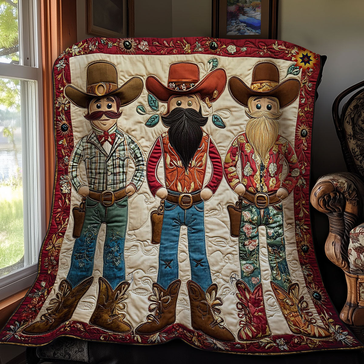 Cowboy Nutcracker WY0712048CL Quilt