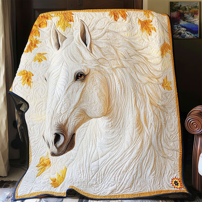 Autumn White Horse WY2011045CL Quilt