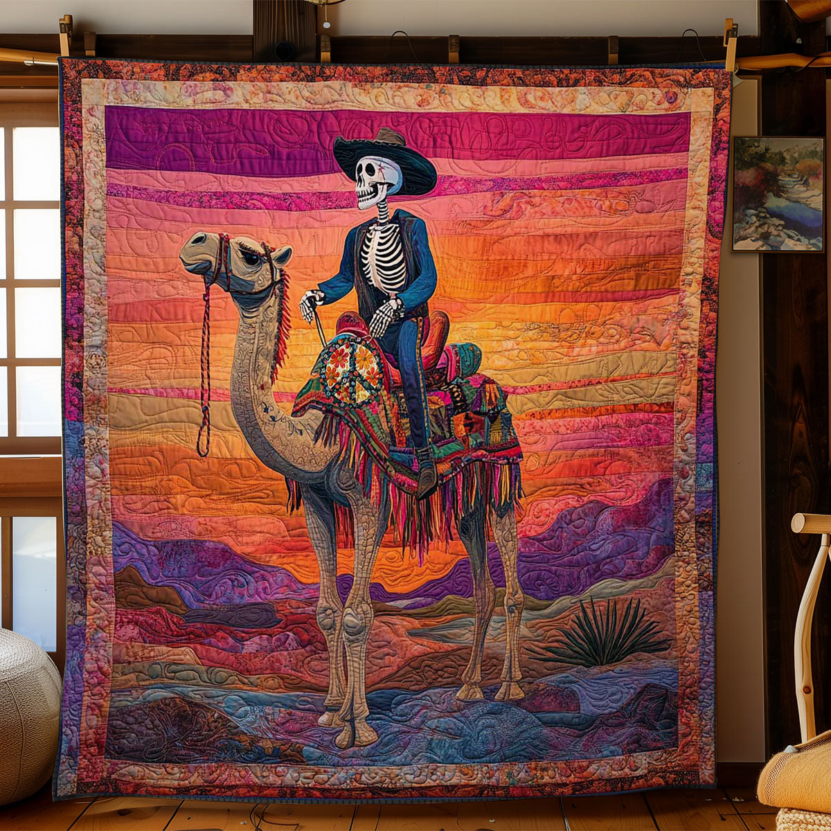 Ghostly Camel Trek WN0411048CL Quilt
