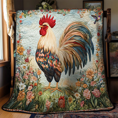 Garden Chicken WY1911072CL Quilt
