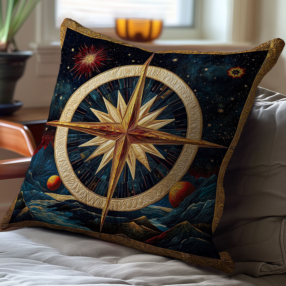 Compass WY0212078CL Quilt Pillow Case