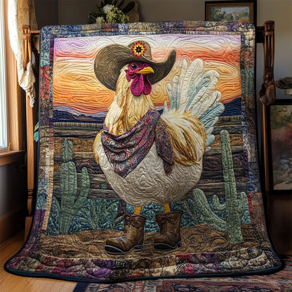 Cowboy Chicken Charm WN1812018CL Quilt