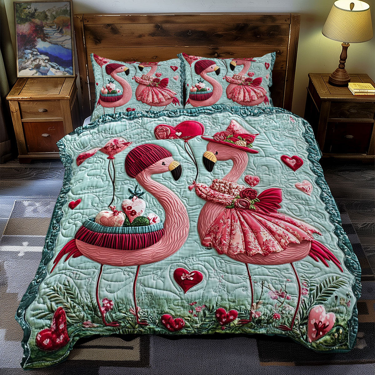 Valentine Of Couple Flamigno WY1701117CL Duvet Cover Set