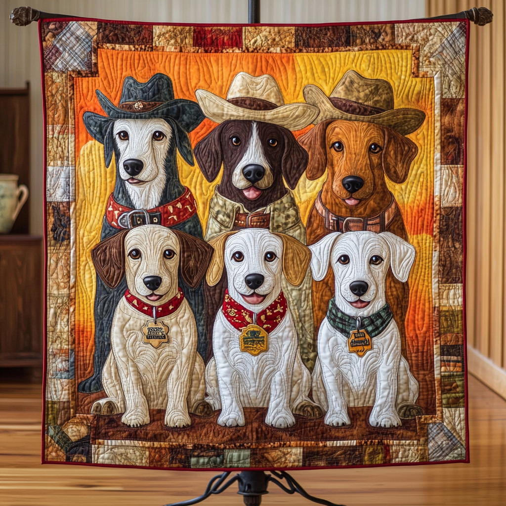 Cowboy Canine Crew WG1601065CL Quilt