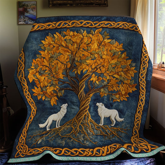 Gold Tree Of Life WX1912015CL Quilt