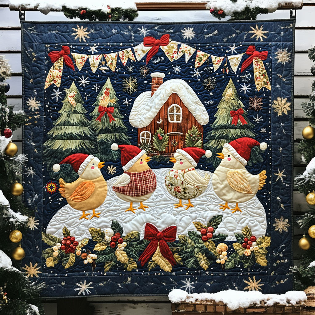 Christmas Chicken WJ1911018CL Quilt