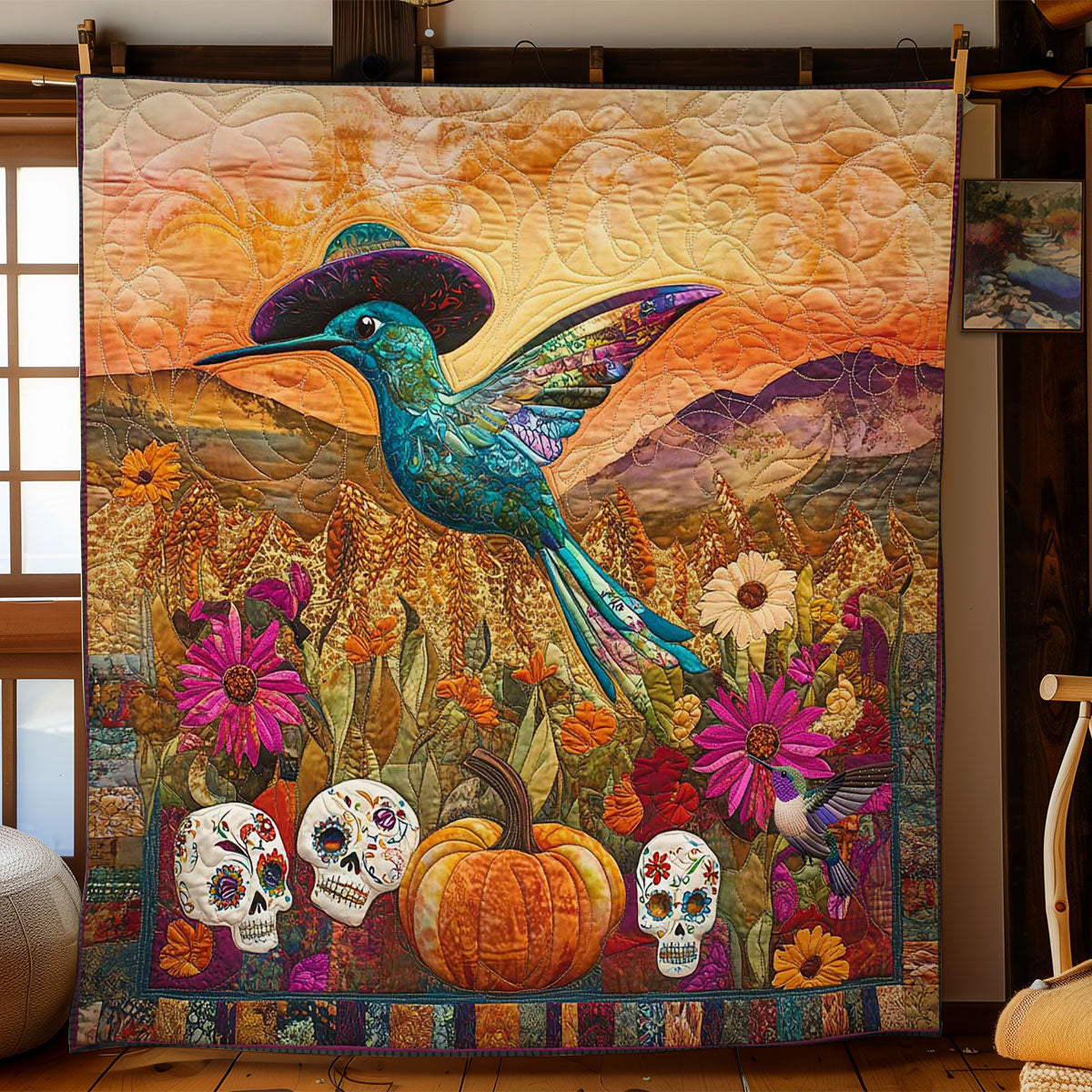 Hummingbird Serenade WN2011130CL Quilt