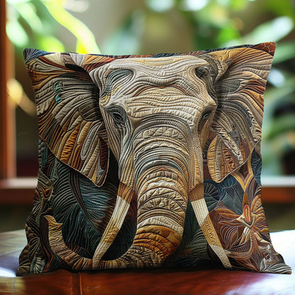 Earthy Elephant WN0310101CL Quilt Pillow Case