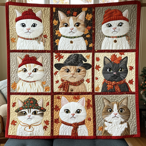 Cat Autum Vibes XR2009003CL Quilt