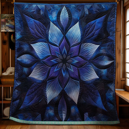 Mystical Blue Petals WN1309002CL Quilt