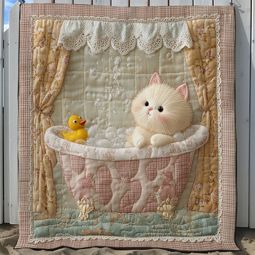 Bathtub Cat XB1203008CL Quilt