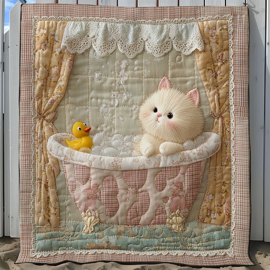 Bathtub Cat XB1203008CL Quilt