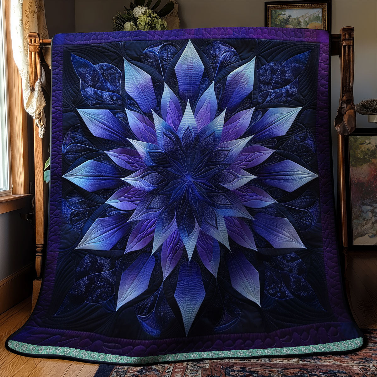 Mystic Blue Blossom WN1309001CL Quilt