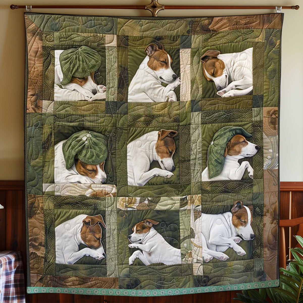 Jack Russell Cute WN1209021CL Quilt