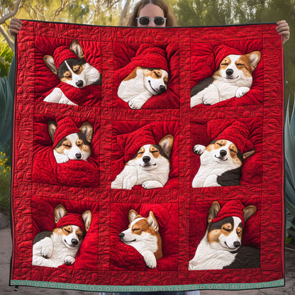 Sleeping Corgi WJ2809023CL Quilt