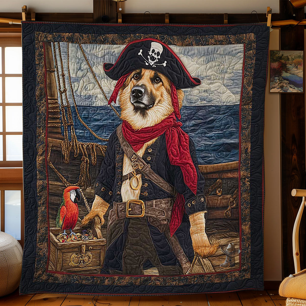 Sea Rover German Shepherd WN0811037CL Quilt