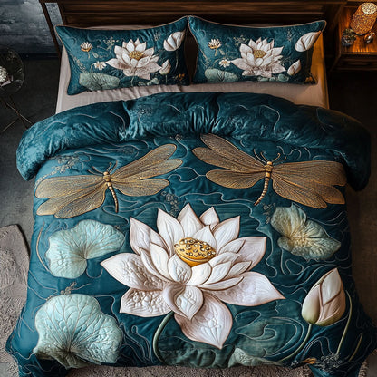 Dragonfly And Lotus WY0503023CL Duvet Cover Set