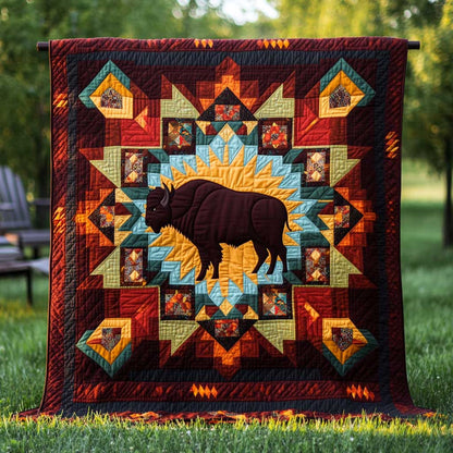 Native American Bison WJ0310007CL Quilt