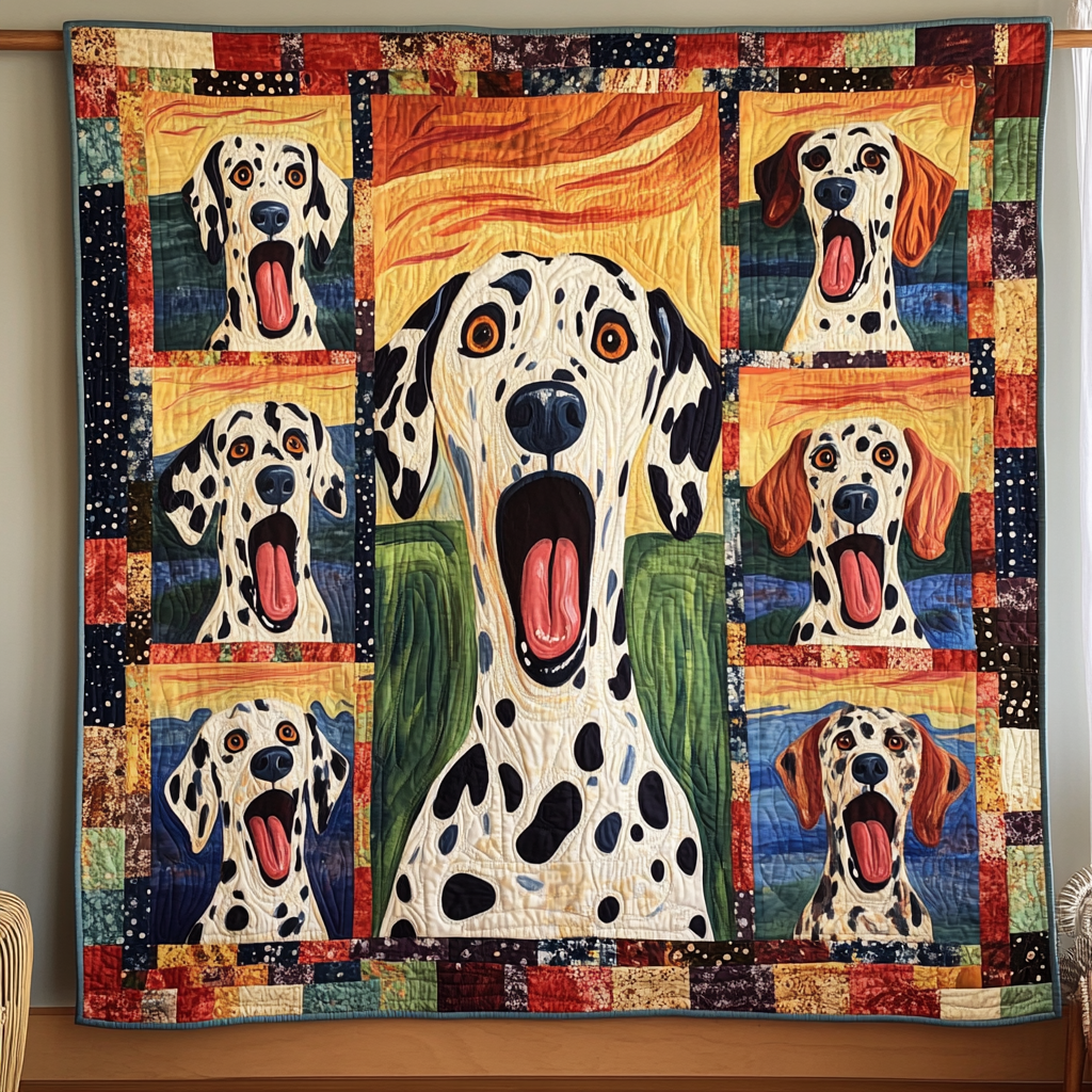 Dalmatian Fright WN2509099CL Quilt