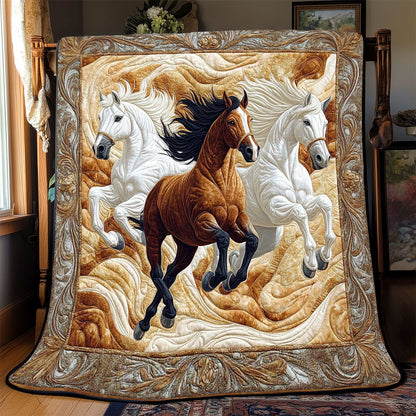 3 Running Horse WP3012001CL Quilt