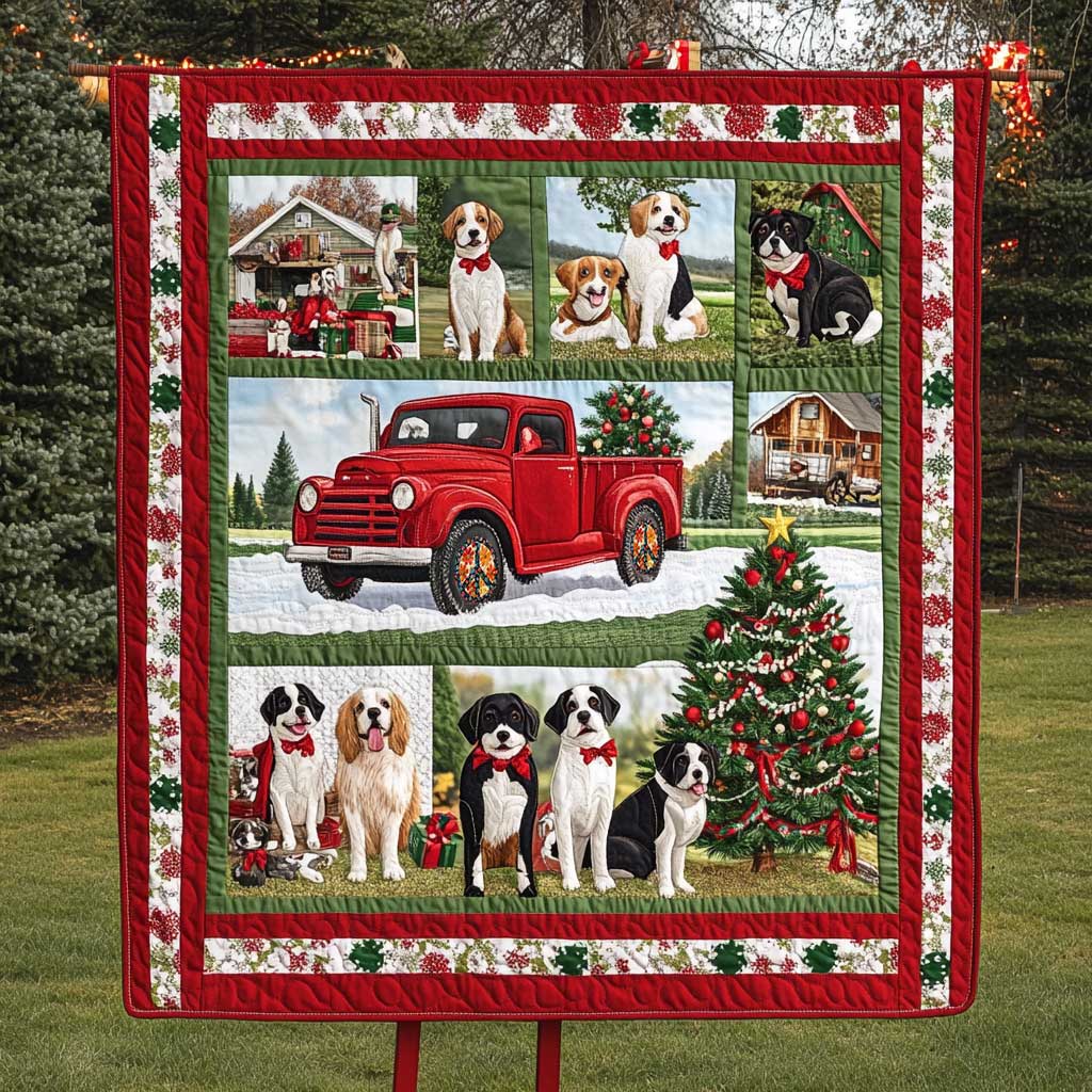 Snowy Dog Sleigh WN0810001CL Quilt