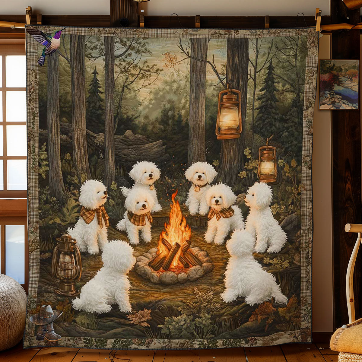 Camping Bichon Magic WN2811073CL Quilt