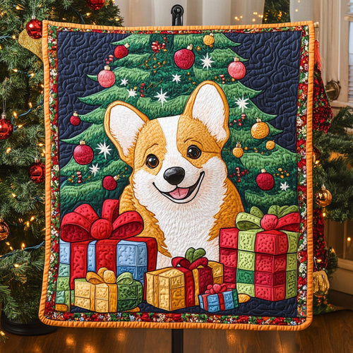 Corgi Christmas YR1710003CL Quilt