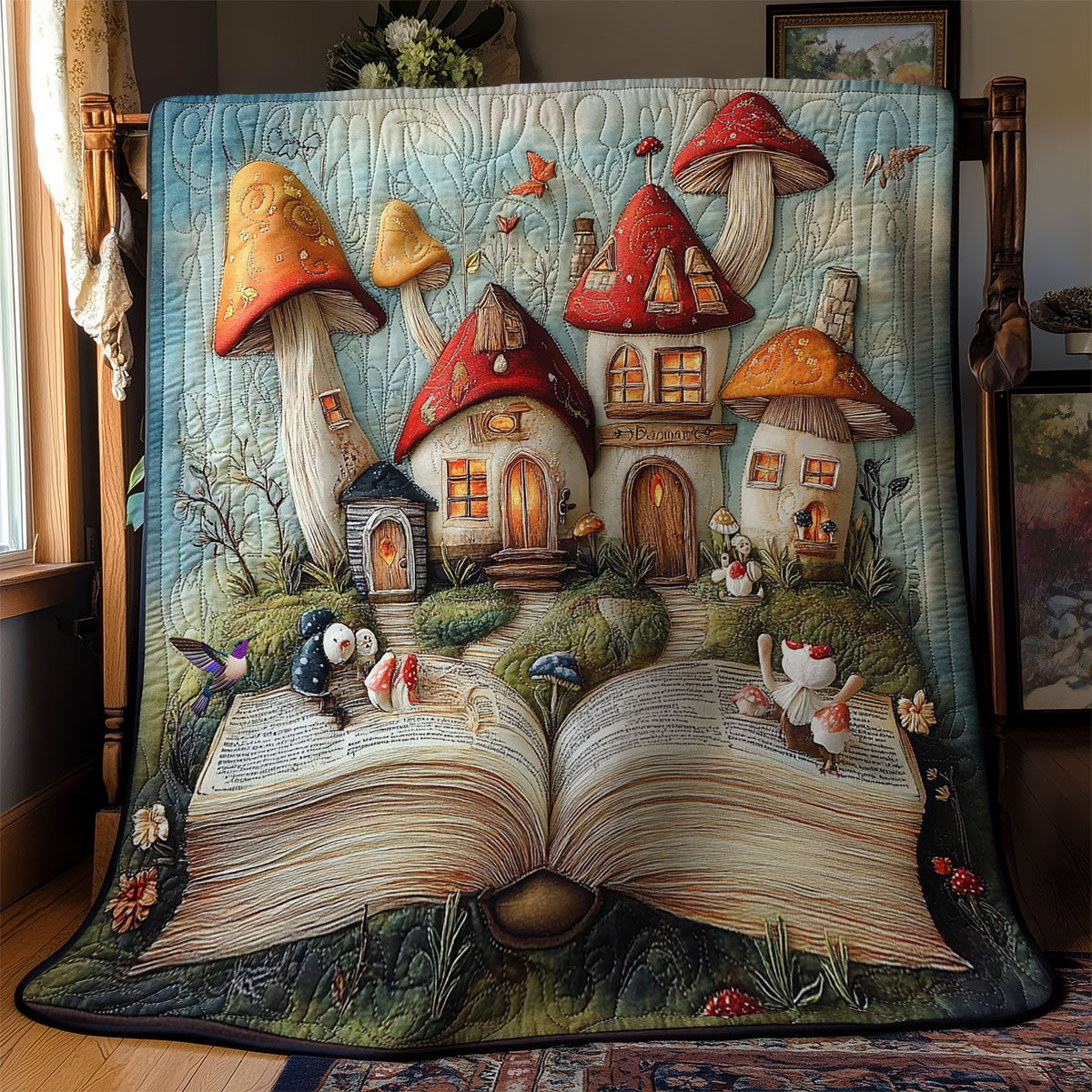 Mushroom Book WY2011041CL Quilt