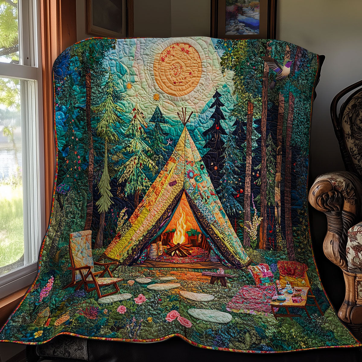 Tent Camping WY1811038CL Quilt