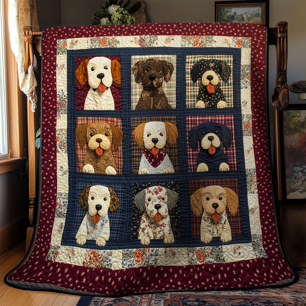Cute Dog WY1502040CL Quilt