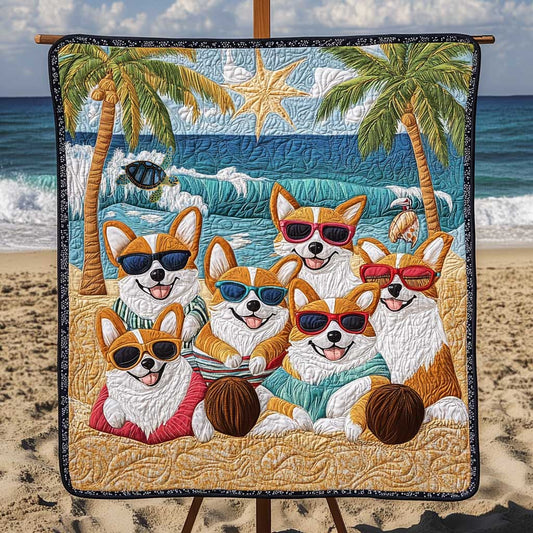 Corgi Sunbather WN0210031CL Quilt