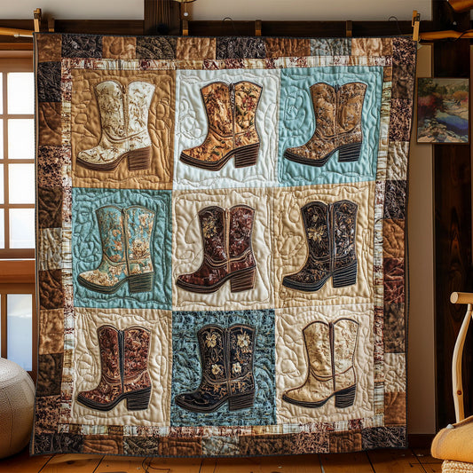 Vintage Cowboy Boots WY1502048CL Quilt