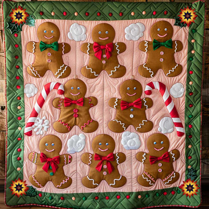 Lovely Gingerbread Dance WP1710016CL Quilt