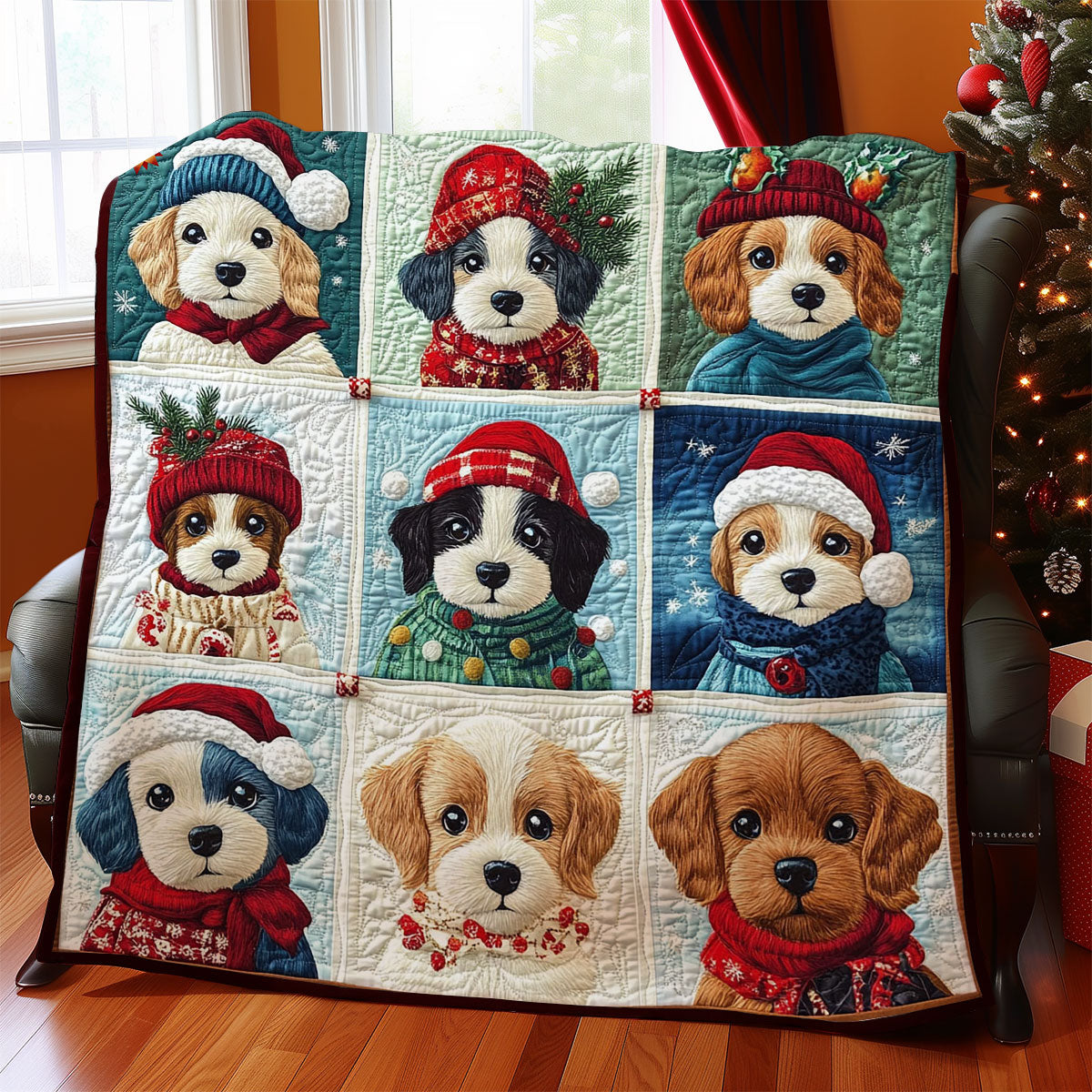 Winter Puppy WY2911041CL Quilt